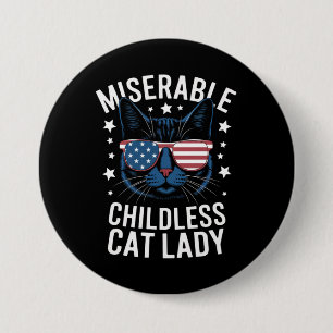Wahl 2024 Kinderlose Katzenlady Feministische Abst Button