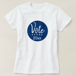 Wahl 2024 Wahl Fünf Sterne Blau Nichtparteiisch T-Shirt