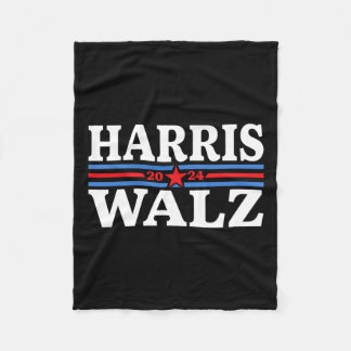 Wahl 2024 Wahl Kamala Harris Tim Waltz 2024 4 Fleecedecke