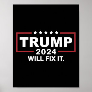 Wahl 2025 Trump wird es reparieren Design 1 Poster