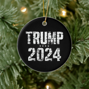 Wahl Amerika großartig halten Trump 2024 Keramik Ornament