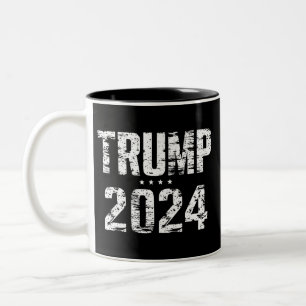 Wahl Amerika großartig halten Trump 2024  Zweifarbige Tasse
