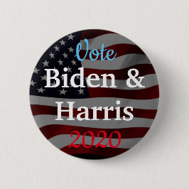 Wahl Biden und Harris American Flag 2020 Button