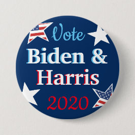 Wahl Biden und Harris American Flag 2020 Button