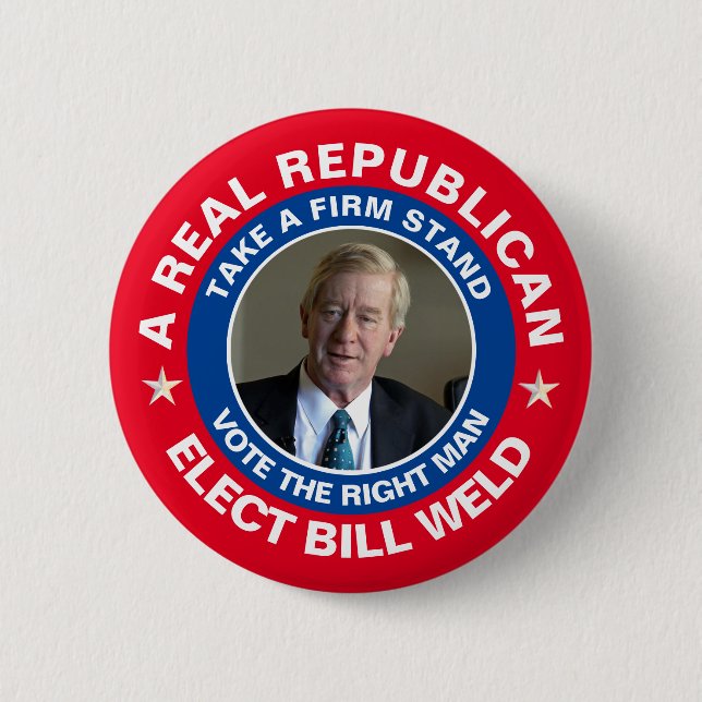 Wahl Bill Weld Button (Vorderseite)