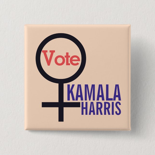 Wahl der ersten weiblichen Präsidentin Kamala Harr Button (Vorderseite)