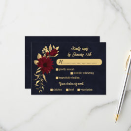 Wahl der Hochzeit in Bordeaux und Goldmedaille RSVP Karte