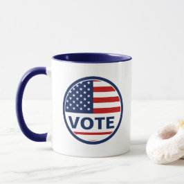 Wahl der Präsidentschaftswahlen unter amerikanisch Tasse