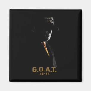 Wahl der Ziege Donald Trump 2024 45 47 Silhouette Magnet