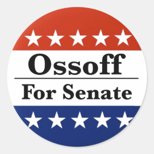 Wahl des georgischen Senators John Ossoff 2026 Runder Aufkleber