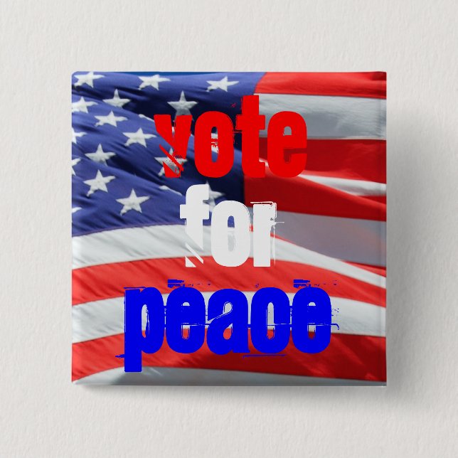 Wahl für den Frieden Inspiration Präsidentschaftsw Button (Vorderseite)