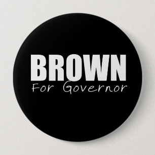 Wahl-Gang JERRY BROWN Button