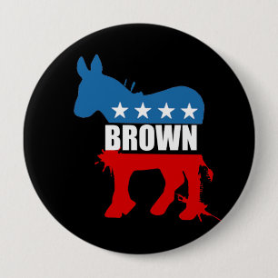 Wahl-Gang JERRY BROWN Button