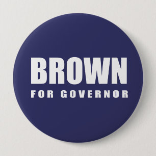 Wahl-Gang JERRY BROWN Button