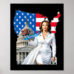 Wahl Harris 47 Präsident USA 2024 Poster