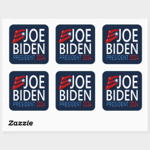 Wahl Joe Biden Präsident 2024 Quadratischer Aufkleber