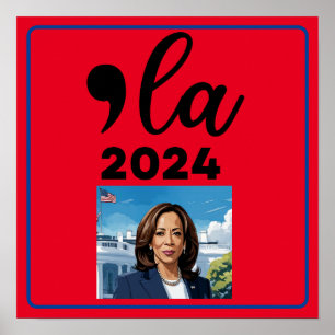 Wahl Kamala Harris 2024 Funny Anti Trump Poster