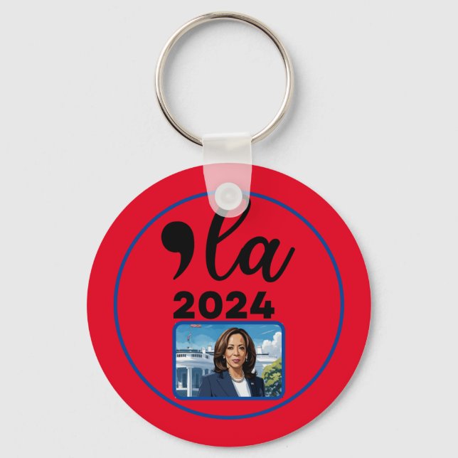 Wahl Kamala Harris 2024 Funny Anti Trump Schlüsselanhänger (Vorderseite)
