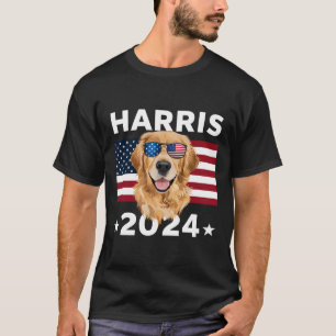 Wahl Kamala Harris 2024 Golden Retriever Dog U T-Shirt