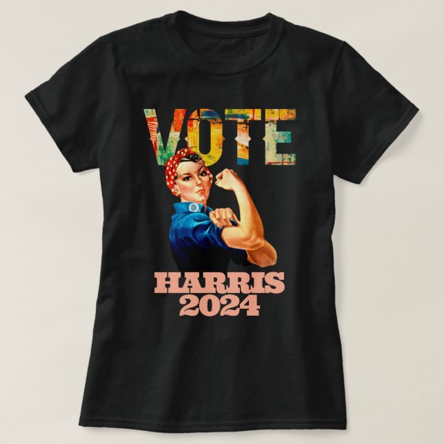 Wahl Kamala Harris 2024 zur Präsidentschaftswahl i T-Shirt (Design vorne)