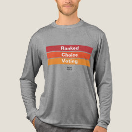 Wahl mit Rangfolge 3 Streifen Tri-Blend Shirt