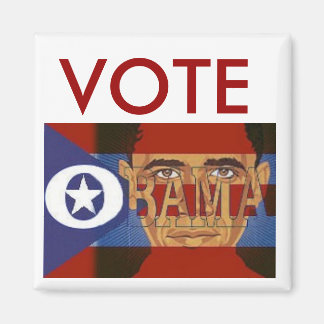 Wahl Obama Square Magnet