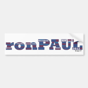 Wahl Ron Paul zum Präsidenten 2012 Autoaufkleber