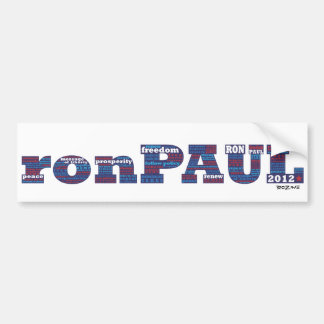 Wahl Ron Paul zum Präsidenten 2012 Autoaufkleber