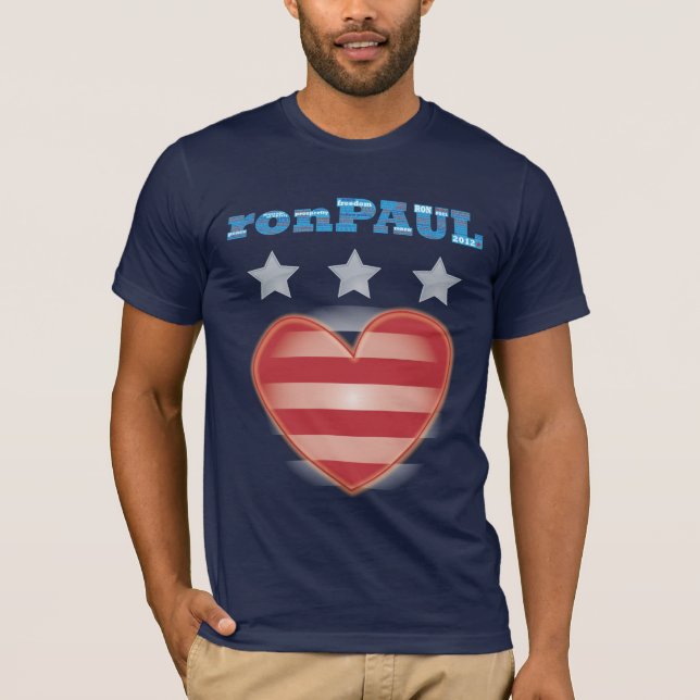 Wahl Ron Paul zum Präsidenten 2012 T-Shirt (Vorderseite)