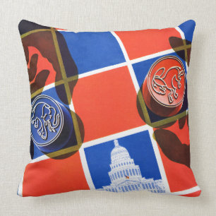 Wahl-Schachbrett Kissen