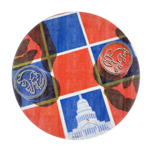 Wahl-Schachbrett Schneidebrett