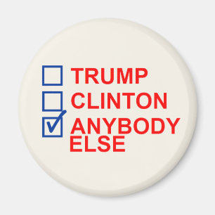 Wahl-Stimmzettel 2016 Magnet