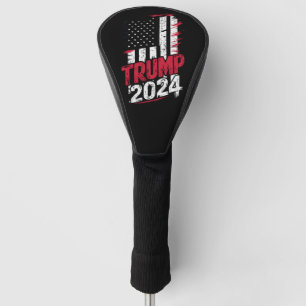 Wahl TRUMP 2024 USA Vintage-Flagge Golf Headcover