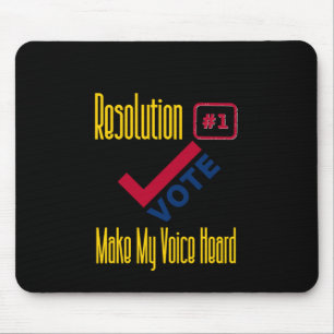 Wahl USA - Abstimmung - Aufkleber für die Stimme Mousepad