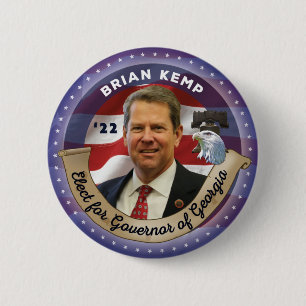 Wahl von Brian Kemp zum Gouverneur von Georgien -  Button