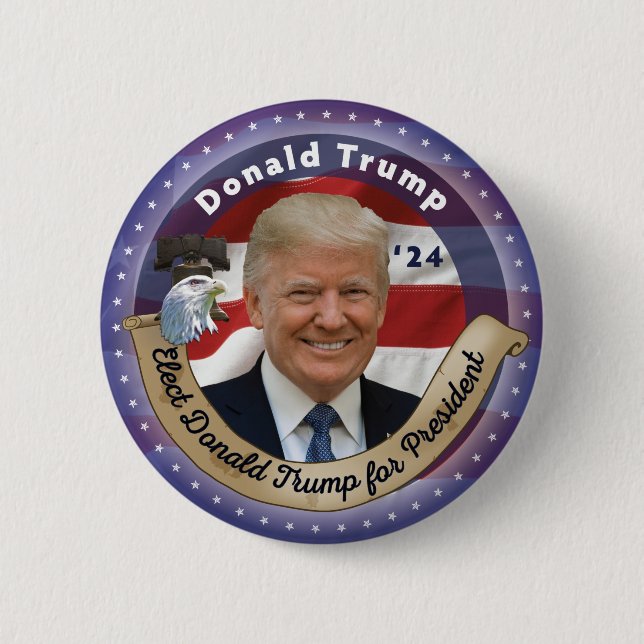 Wahl von Donald Trump zum Präsidenten - 2024 Button (Vorderseite)