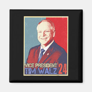 Wahl von Harris-Vizepräsident Tim Walz Waltz 2024 Magnet