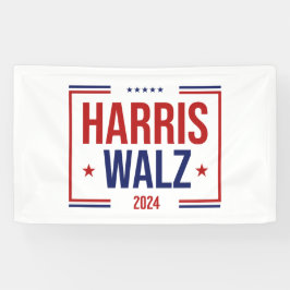 Wahl von Harris Walz Banner