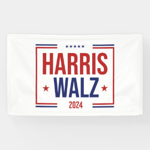 Wahl von Harris Walz Banner