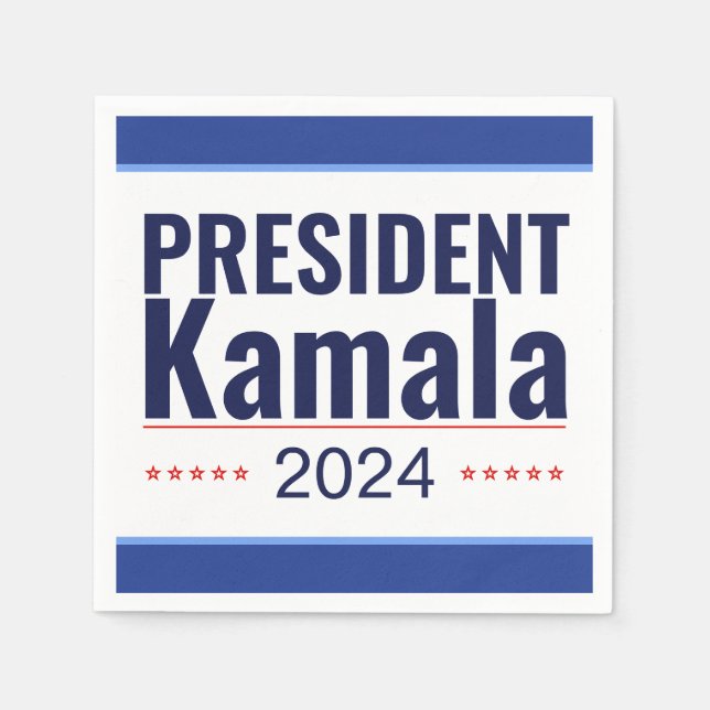 Wahl von Präsident Kamala 2024 Serviette (Vorderseite)