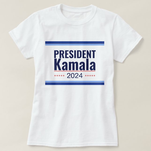 Wahl von Präsident Kamala 2024 T-Shirt (Design vorne)