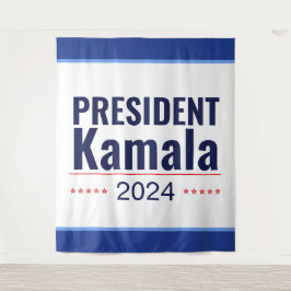 Wahl von Präsident Kamala 2024 Wandteppich
