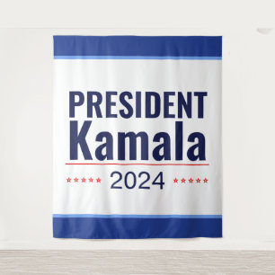 Wahl von Präsident Kamala 2024 Wandteppich