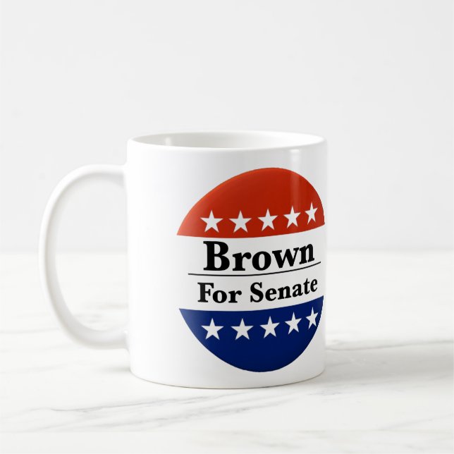 Wahl von Sherrod Brown zum US-Senat 2024 Kaffeetasse (Links)