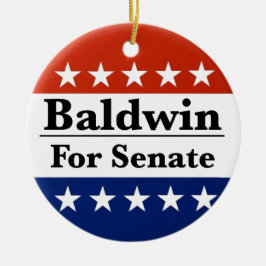 Wahl von Tammy Baldwin zum Senat 2024 Keramik Ornament