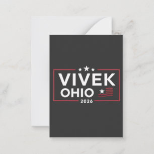 Wahl von Vivek Ramaswamy zum Gouverneur von Ohio 2 Mitteilungskarte