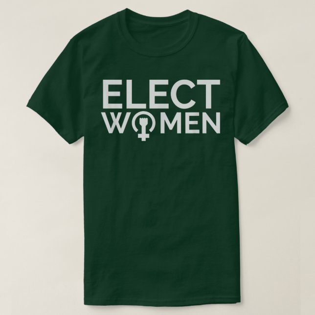 Wahl weiblicher Feministinnen Frauenpolitik Politi T-Shirt (Design vorne)