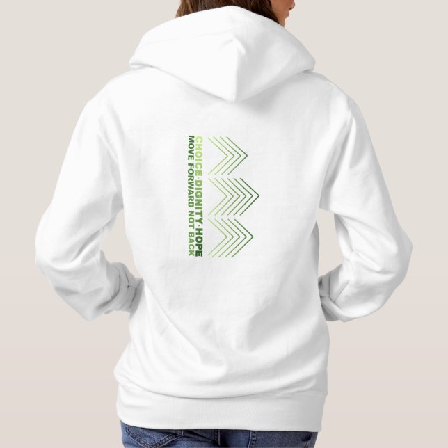 WAHL WÖCHSTLICHKEIT HOFFNUNG VORANSCHREIBEN HOODIE (Rückseite)