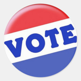 Wahlaufkleber Runder Aufkleber