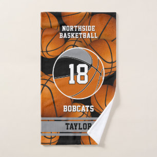 wähle BELIEBIGE Teamfarben Basketball Athletenname Handtuch